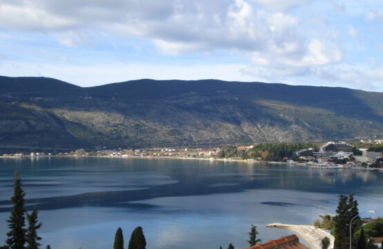 Three-level  house near the sea with a beautiful view of the Bay of Kotor
