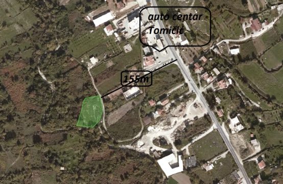 Urbanized plot in Radanovići settlement