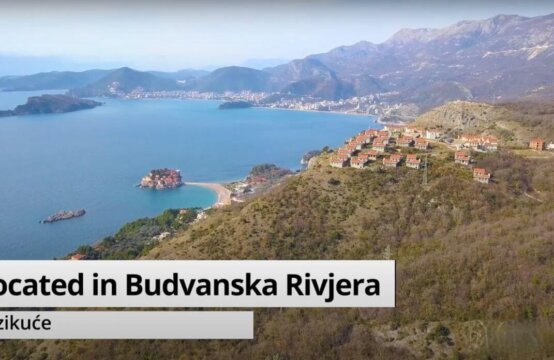 Plac u elitnom selu Blizikuće iznad poluostrva Sveti Stefan, 5 minuta od najbolje plaže u Crnoj Gori